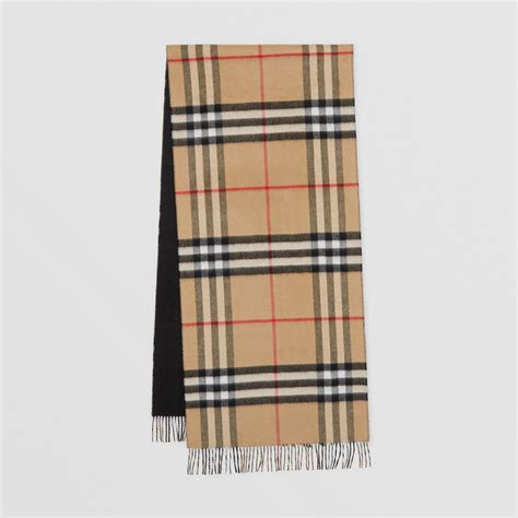 burberry scarf dark|Burberry reversible check wool scarf.